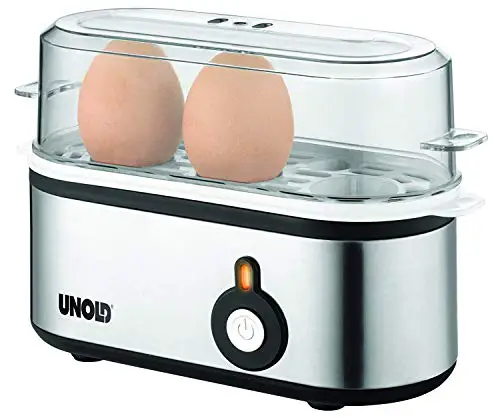 Unold 38610 Eierkocher Mini mit Edelstahlgehäuse für 1-3 Eier